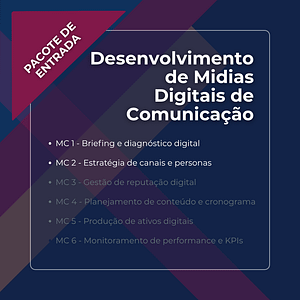 Desenvolvimento de mídias digitais - Pacote de Entrada