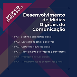 Desenvolvimento de mídias digitais - Pacote de Crescimento